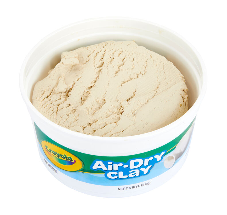 White Air Dry Clay, 2.5 lb Resealable Bucket